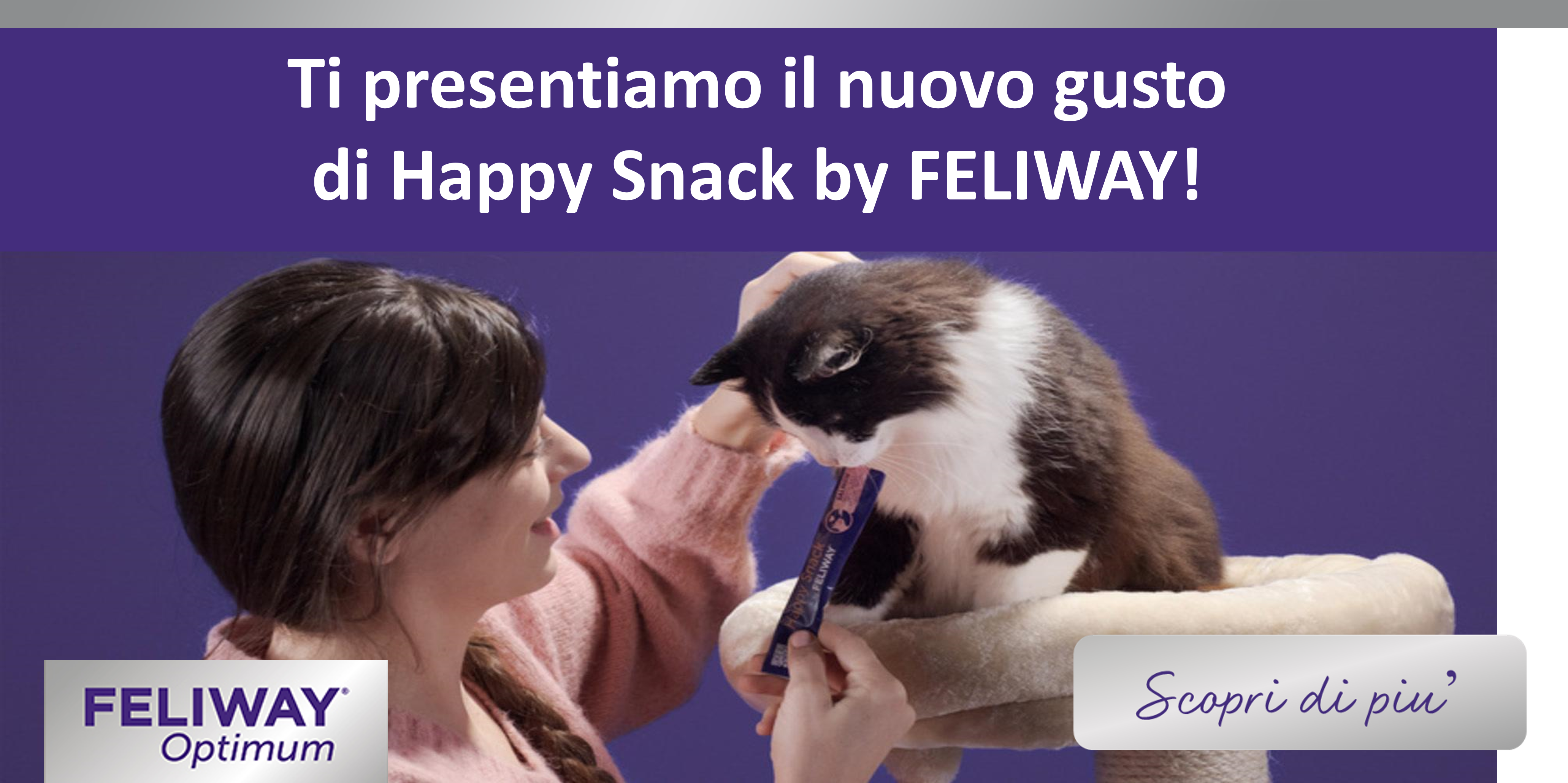 Ti presentiamo il nuovo gusto di Happy Snack by FELIWAY!