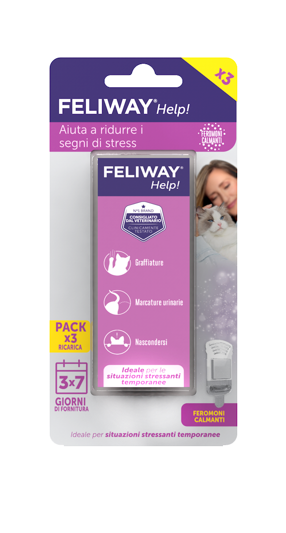 Feliway Help! 3 Ricariche da 7 Giorni