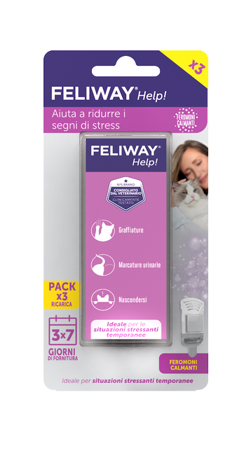 Feliway Help! 3 Ricariche da 7 Giorni