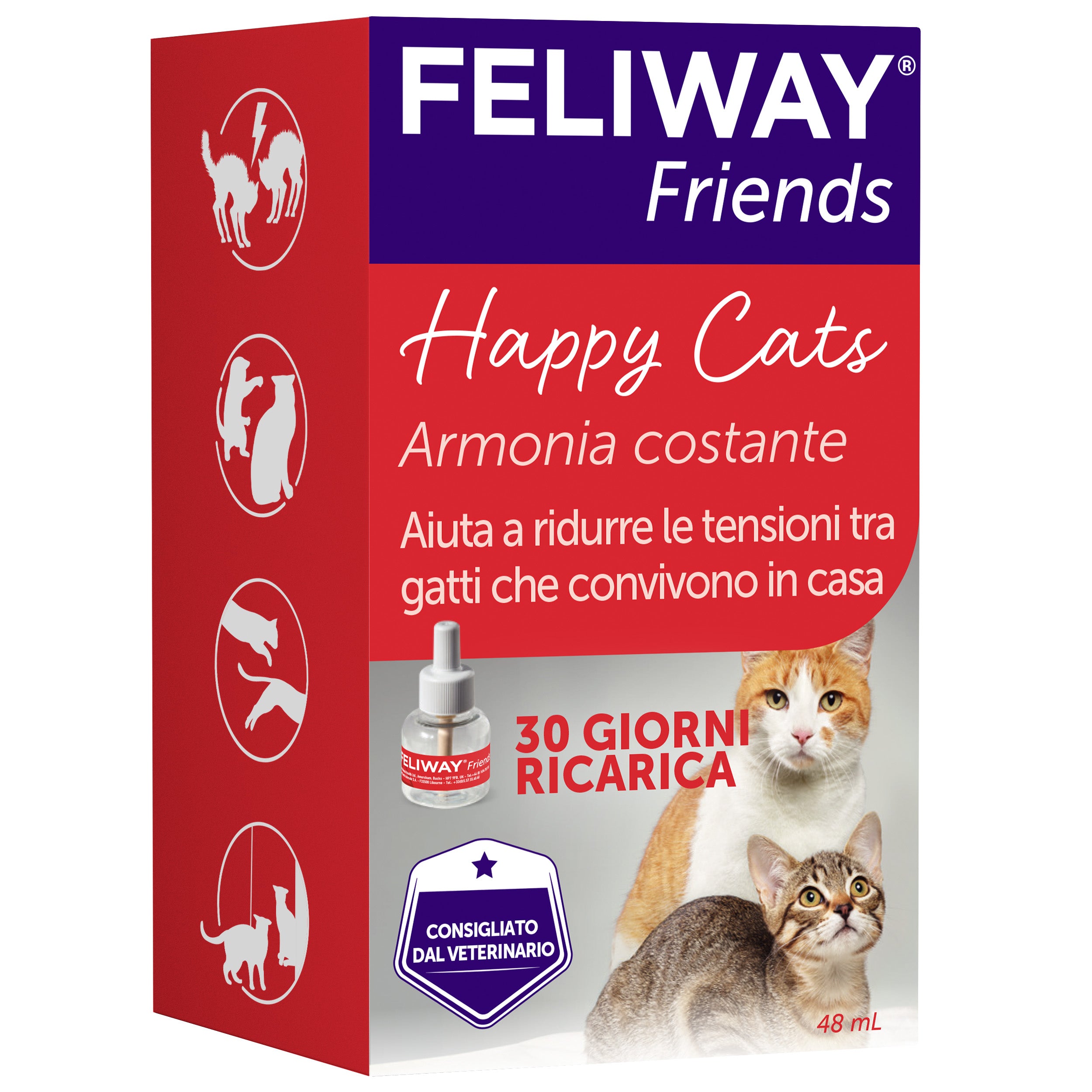 Feliway ricarica 30 giorni per diffusore benessere del gatto 48 ml